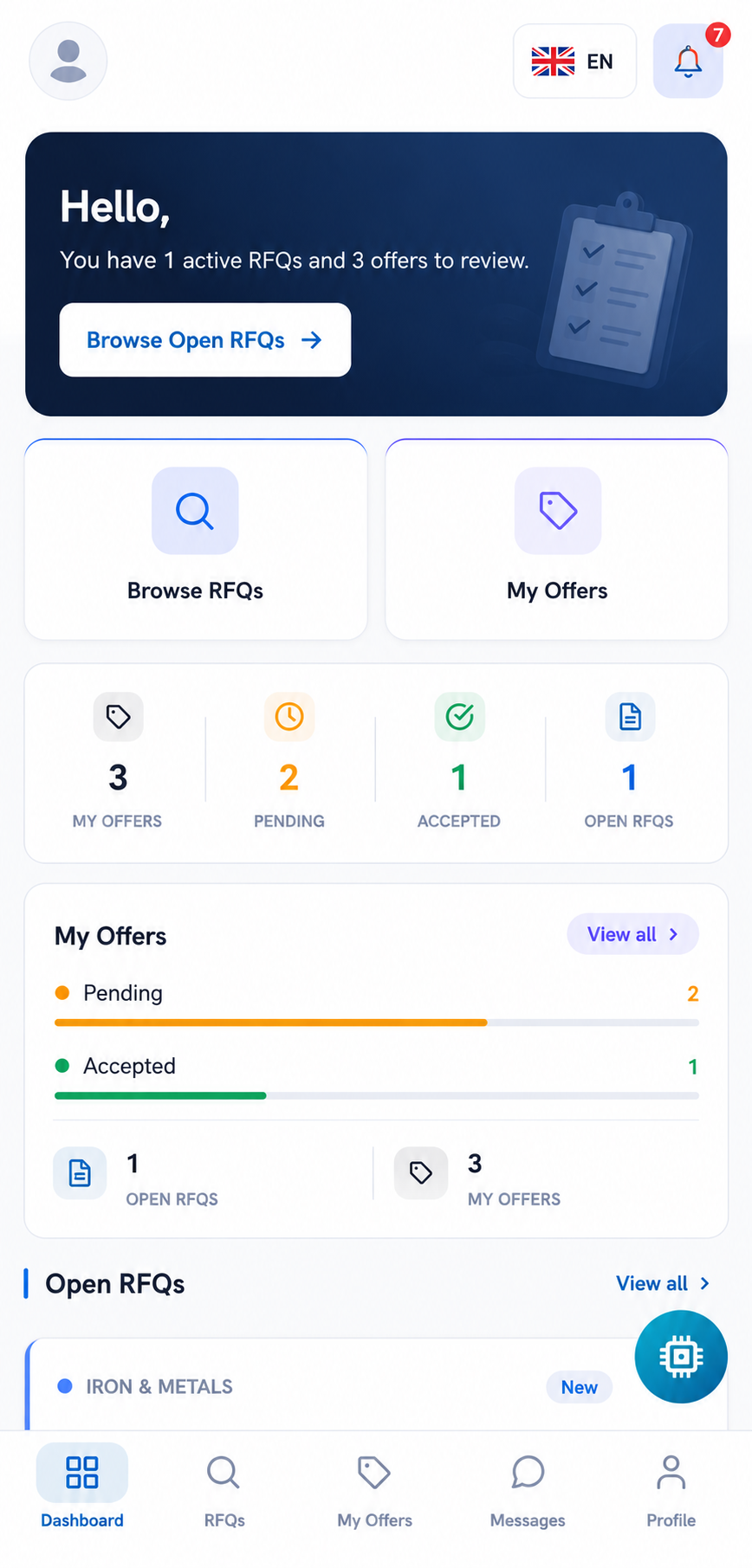 Mdmak supplier mobile app
